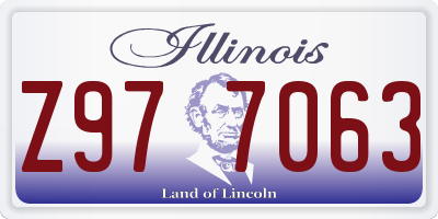 IL license plate Z977063