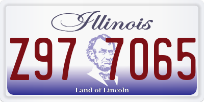 IL license plate Z977065