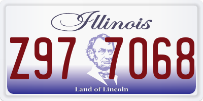 IL license plate Z977068