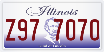 IL license plate Z977070