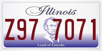 IL license plate Z977071