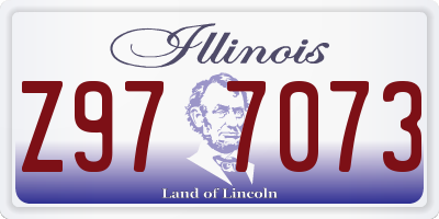 IL license plate Z977073