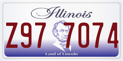 IL license plate Z977074