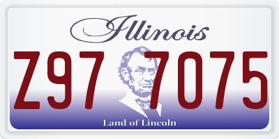 IL license plate Z977075
