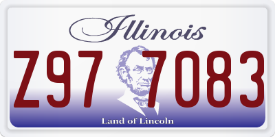 IL license plate Z977083