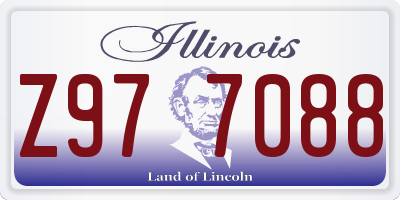 IL license plate Z977088
