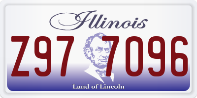 IL license plate Z977096