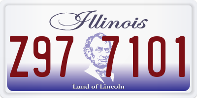 IL license plate Z977101