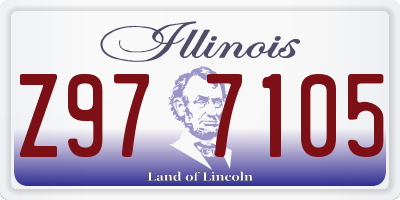 IL license plate Z977105