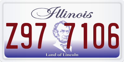 IL license plate Z977106