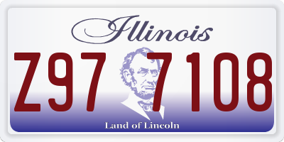 IL license plate Z977108