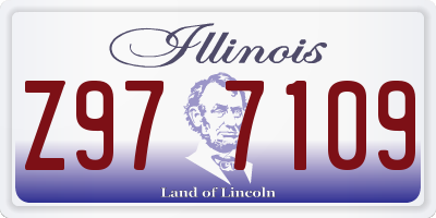 IL license plate Z977109