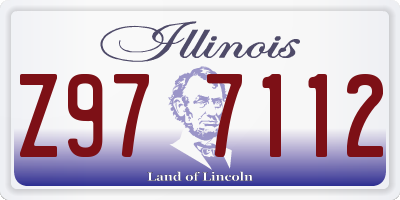 IL license plate Z977112