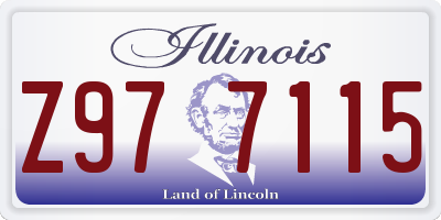 IL license plate Z977115