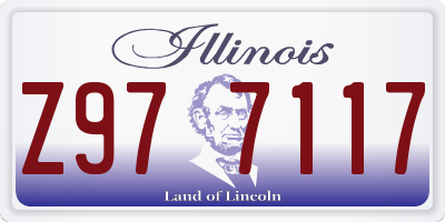 IL license plate Z977117