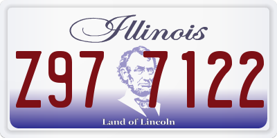 IL license plate Z977122