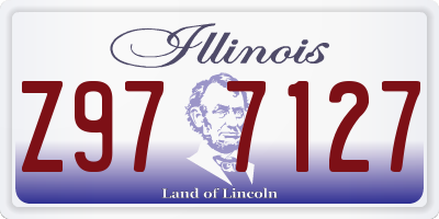 IL license plate Z977127