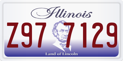 IL license plate Z977129