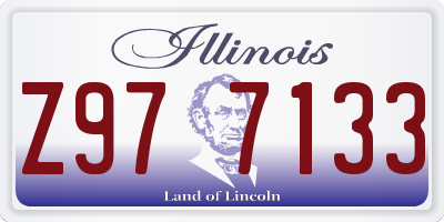 IL license plate Z977133