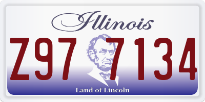 IL license plate Z977134