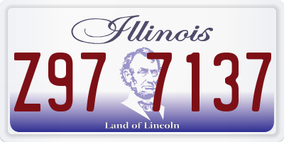 IL license plate Z977137