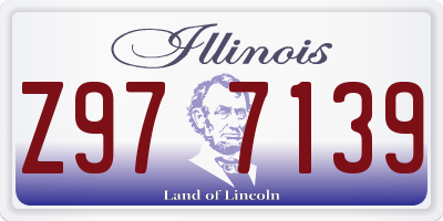 IL license plate Z977139
