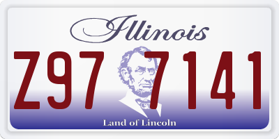 IL license plate Z977141