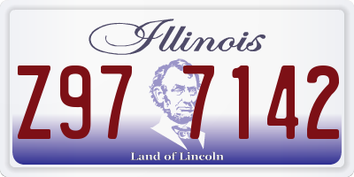 IL license plate Z977142