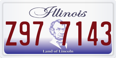 IL license plate Z977143