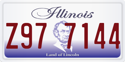 IL license plate Z977144