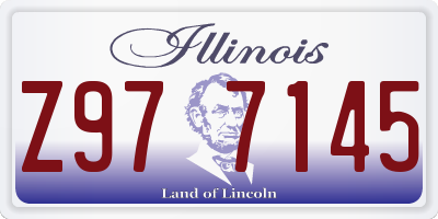 IL license plate Z977145