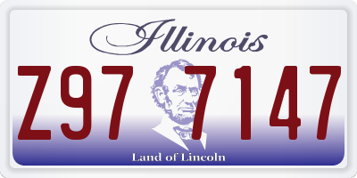 IL license plate Z977147