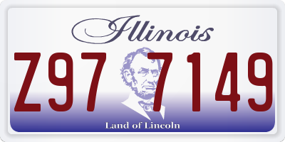 IL license plate Z977149