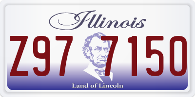 IL license plate Z977150