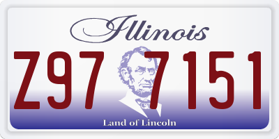 IL license plate Z977151