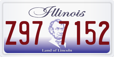 IL license plate Z977152