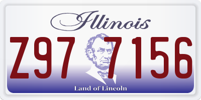IL license plate Z977156