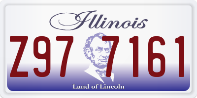 IL license plate Z977161