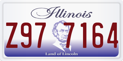 IL license plate Z977164