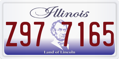 IL license plate Z977165