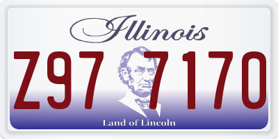 IL license plate Z977170