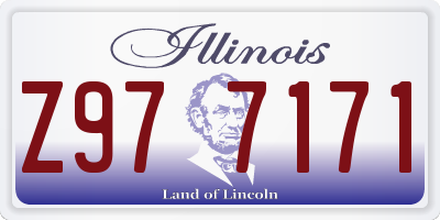 IL license plate Z977171