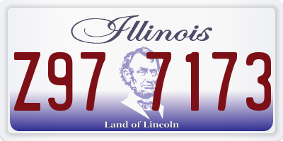 IL license plate Z977173