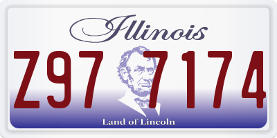 IL license plate Z977174
