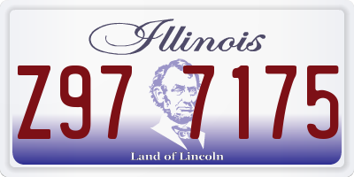 IL license plate Z977175