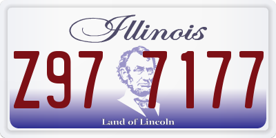 IL license plate Z977177