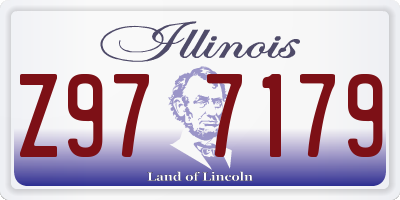 IL license plate Z977179
