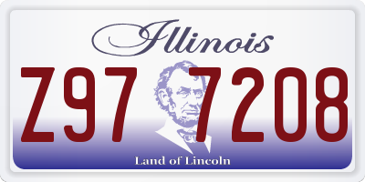 IL license plate Z977208