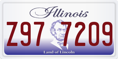 IL license plate Z977209