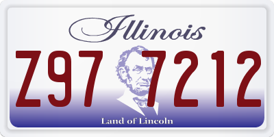 IL license plate Z977212
